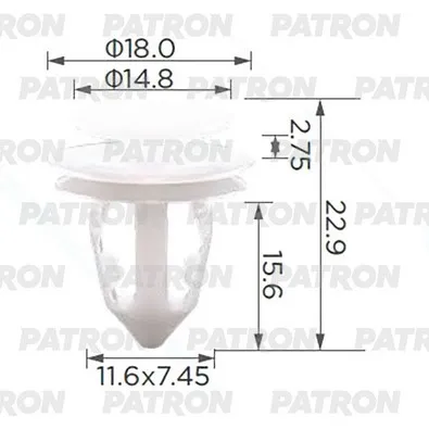Клипса пластмассовая Клипса дверей панель стойки подушки безопасности V PATRON P37-3822