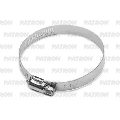Хомут винтовой 76-92 мм American Type лента с перфорацией, ширина PATRON PA076092