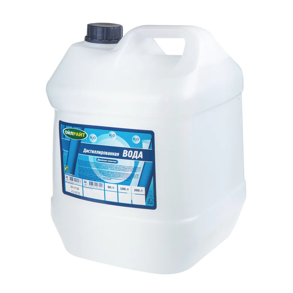 Вода дистиллированная 20л канистра OILRIGHT 5516