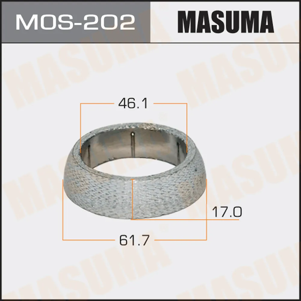 Кольцо глушителя 46.1 x 61.7 MASUMA MOS-202