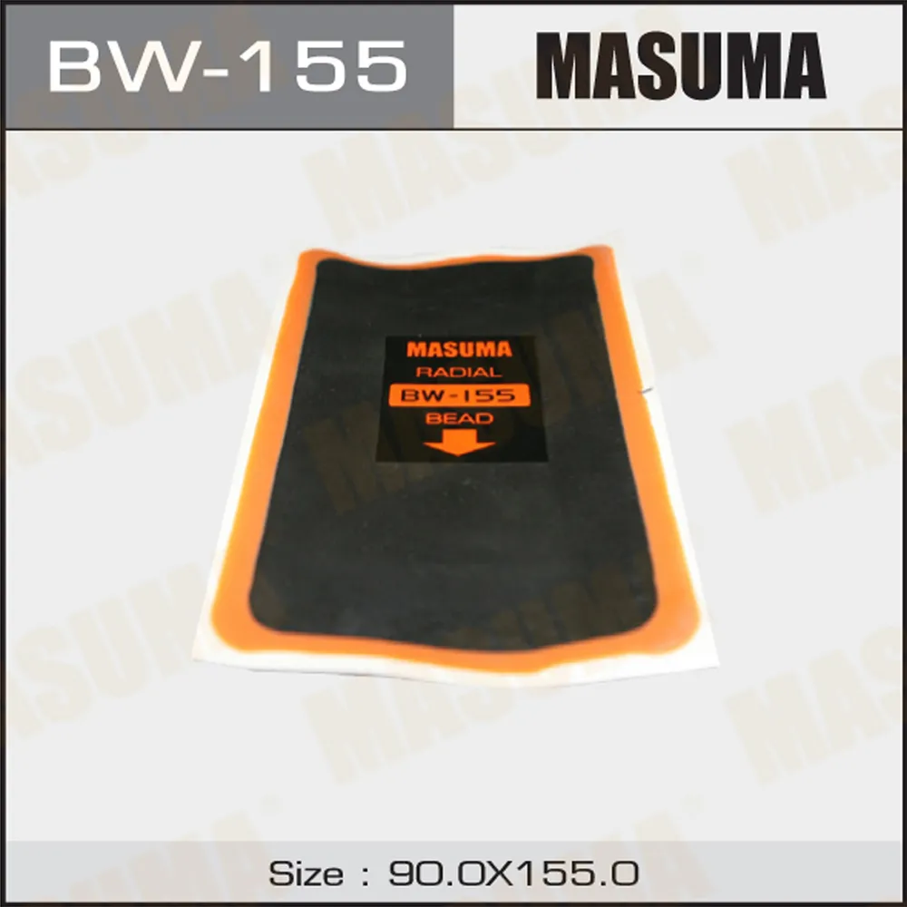 Заплатка для боковых порезов 90х155mm 2 слоя корда MASUMA BW-155