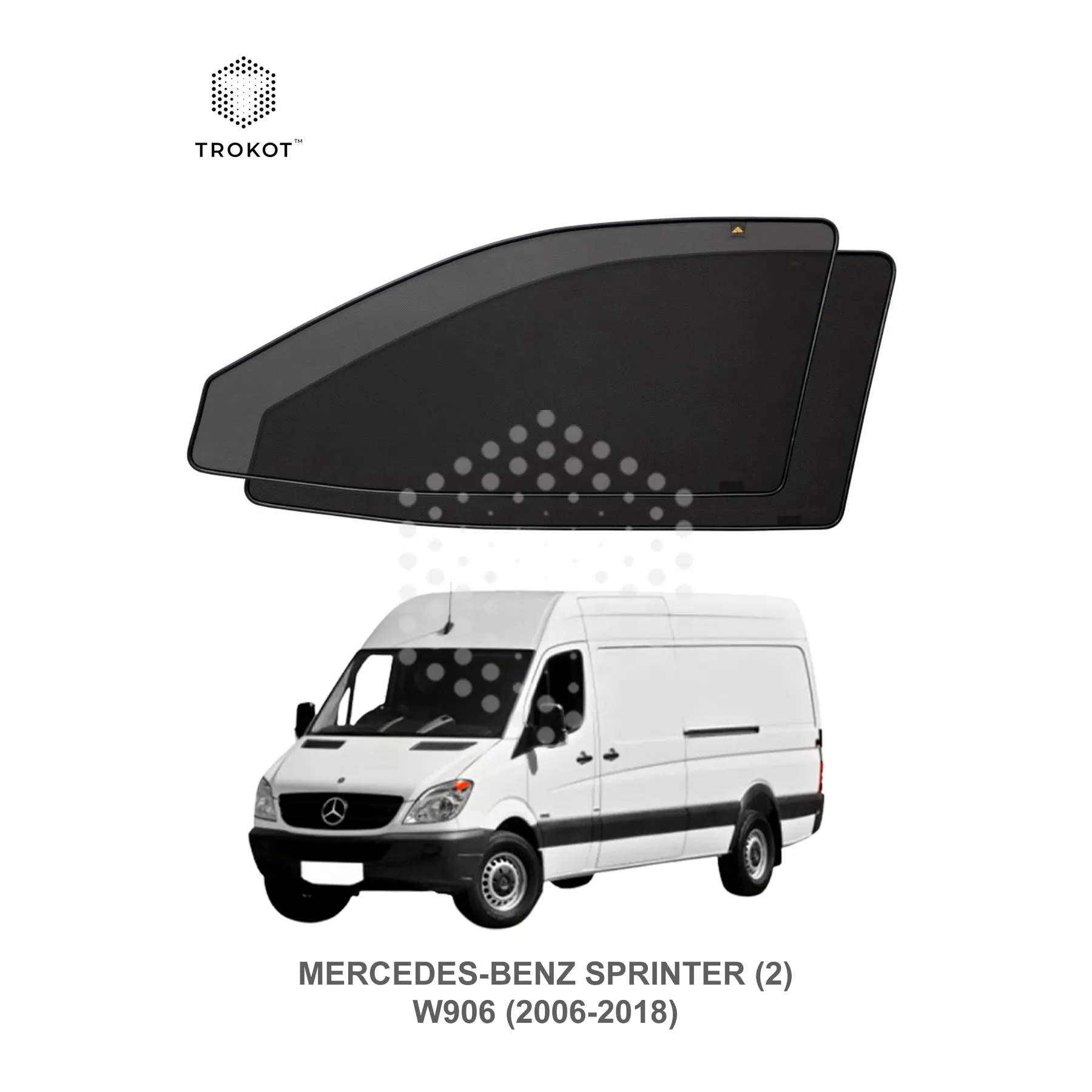 Комплект шторок на передние двери Mercedes-Benz Sprinter (2) (W906) (2006-2018)