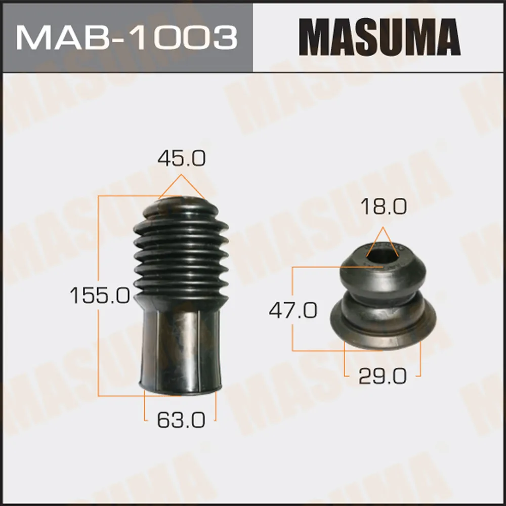 Пыльник аморт. Универс. D18, H47 MASUMA MAB-1003