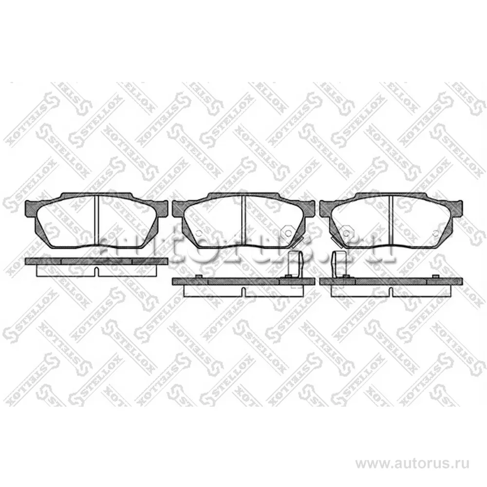 Колодки дисковые п. Honda Civic 1.3-1.6 STELLOX 204 002-SX