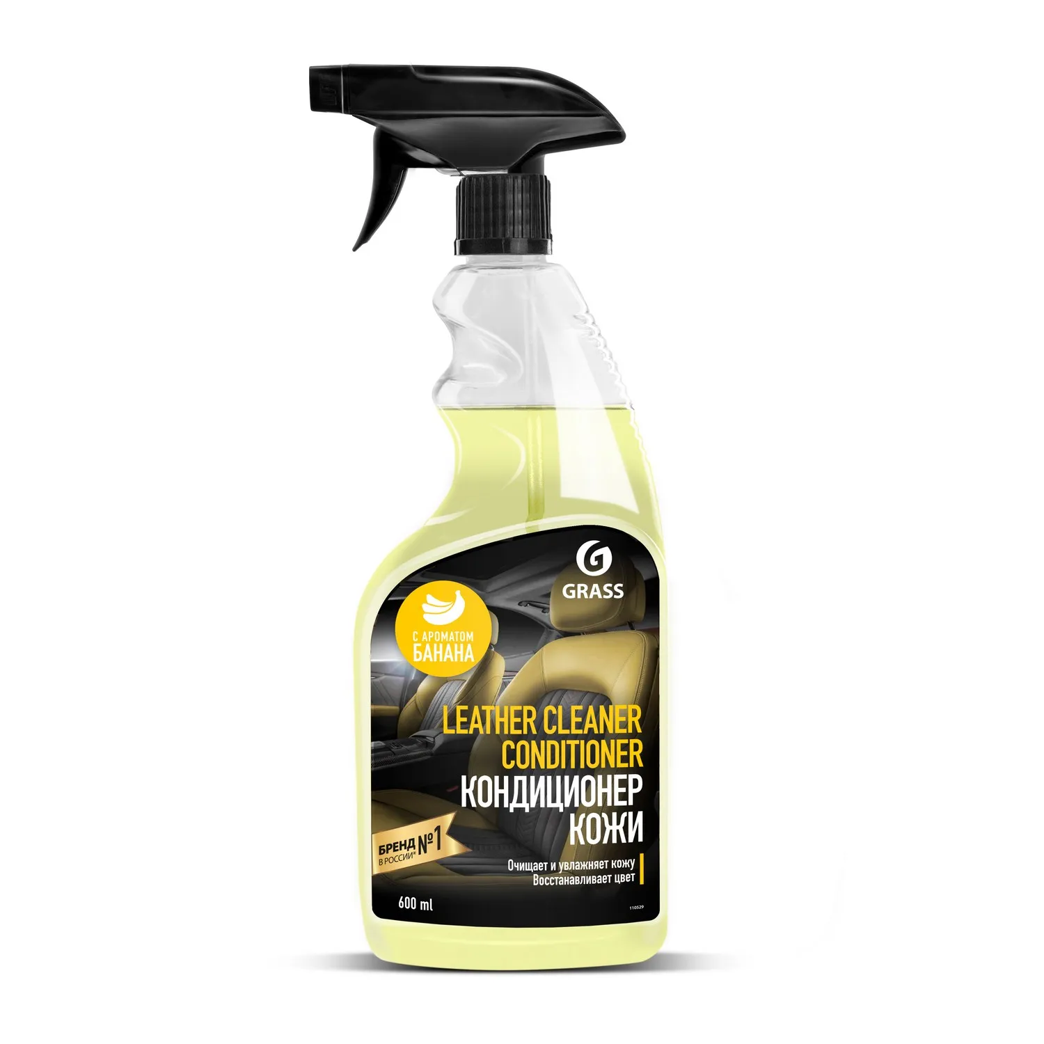 Кондиционер кожи Leather Cleaner Conditioner Банан флакон 600 мл GraSS GRASS 110529