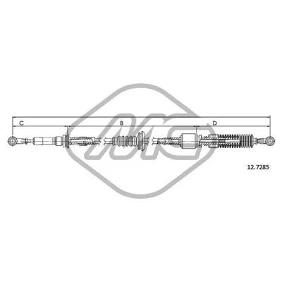 Трос кпп JUMPER 2,5D-2,8DTI Metalcaucho 80739