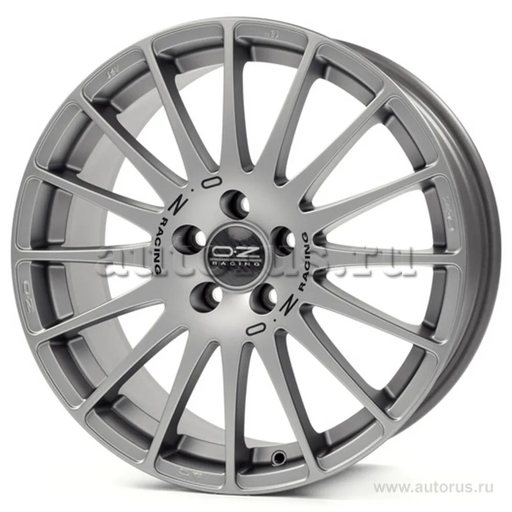 Диск литой R19 8J 5x112/75 ET48 OZ Superturismo GT Grigio Corsa Black Lettering W01690206P5