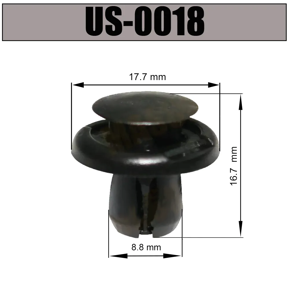 Пистон (клипса) универсальная US-0018 TOYOTA/LEXUS УНИП СЕРВИС US-0018