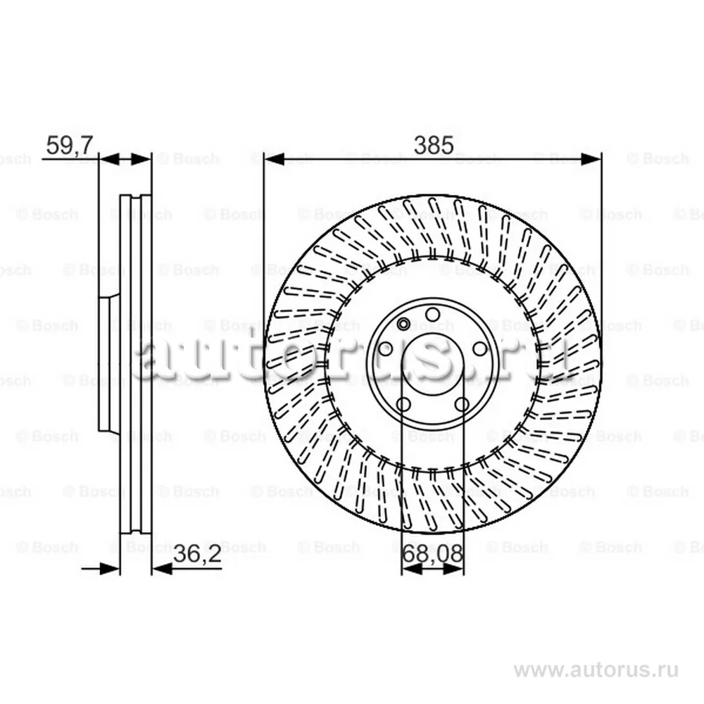 Тормозной диск BOSCH 0986479A31