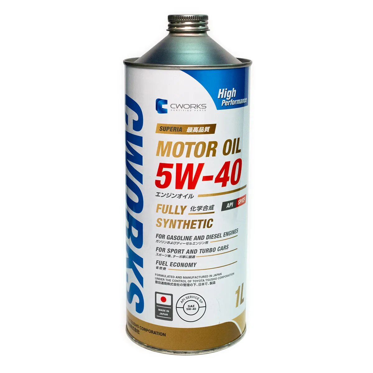 Масло моторное CWORKS SUPERIA 5W-40 синтетическое 1 л A13SR2001