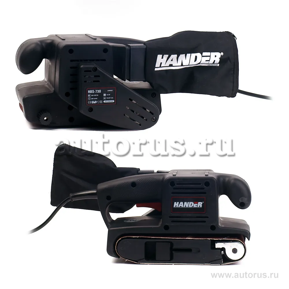 Машина шлифовальная, угловая, ленточная, 730 Вт HANDER HBS-730 (44000020)