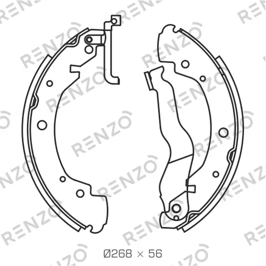 Колодки барабанные RENZO RZ102