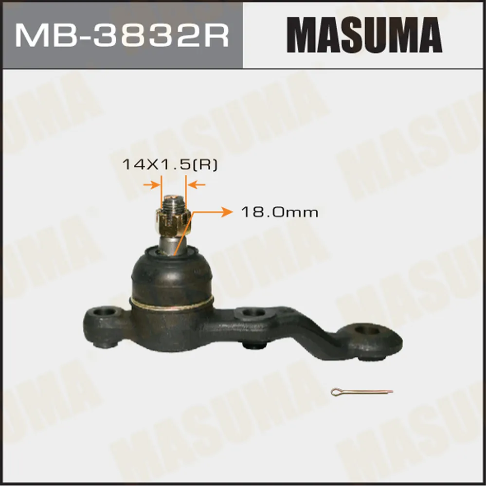 опора шаровая правая toyota mark-2 cressida cresta chaser gx lx sx90 92 TOYOTA Chaser/Cresta/Mark II MASUMA MB-3832R