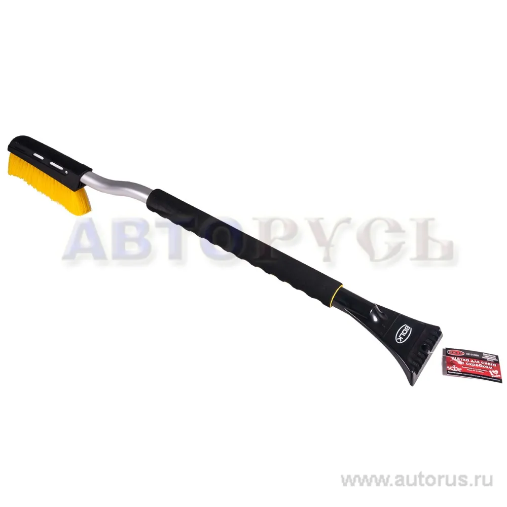 Щетка для очистки снега со скребком и мягкой ручкой 89 см BOLK BK01083