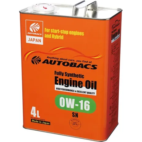 Масло моторное AUTOBACS Engine Oil 0W-16 синтетическое 4 л A01555208