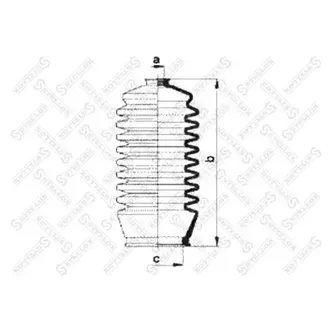Пыльник рейки рулевой MB W166/X166 12> STELLOX 14-98039-SX