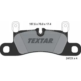 Колодки тормозные задние PORSCHE TEXTAR 2472102