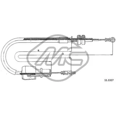 Трос газа CORSA GSI 1,6 Metalcaucho 82603
