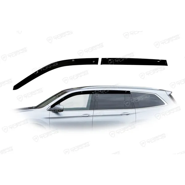 Дефлектора на окна Honda Pilot III 2015EuroStandard деф.окон Cobra Tuning HE15215