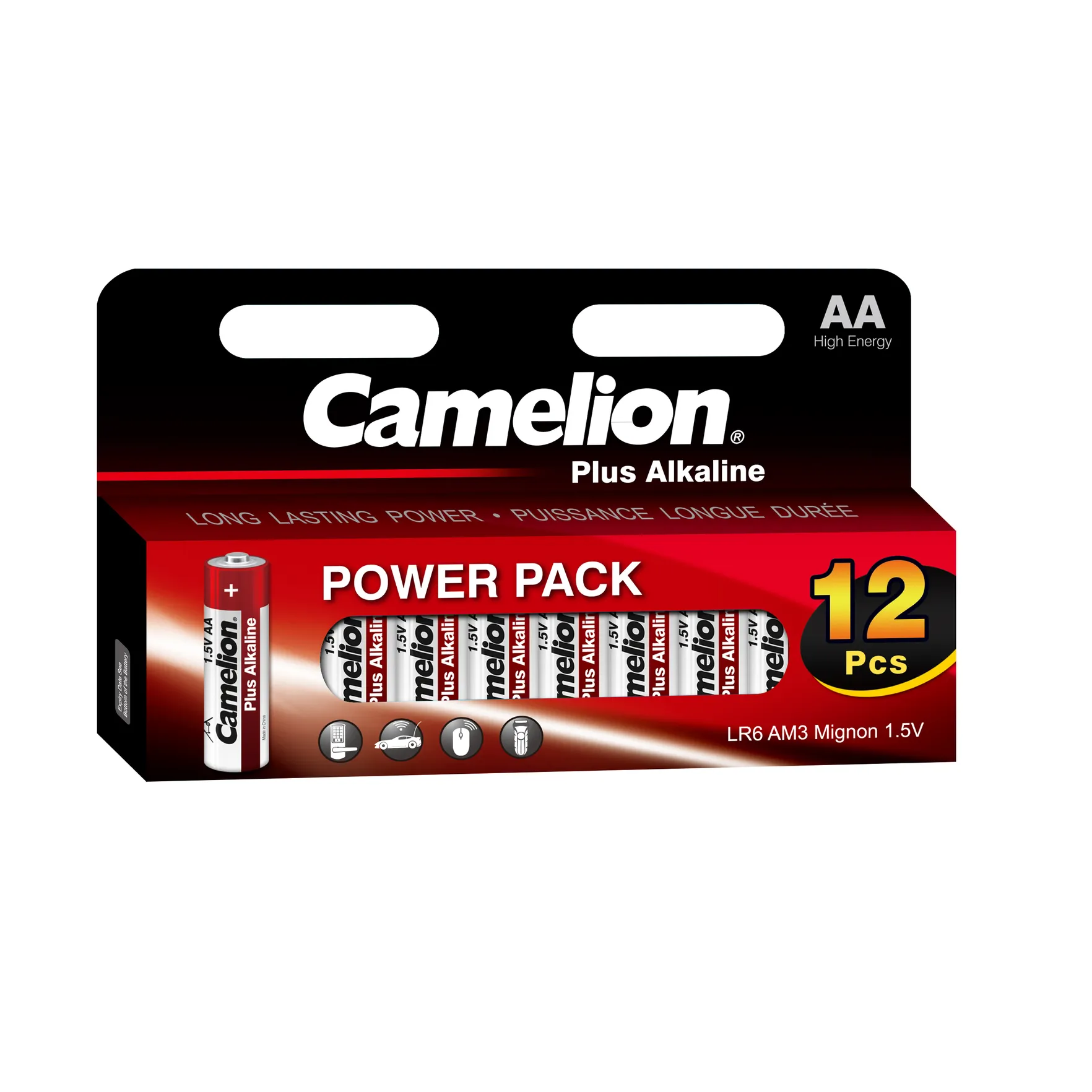 Батарейка алкалиновая Camelion Plus Alkaline AA 1,5V (12 шт) LR6-HP12
