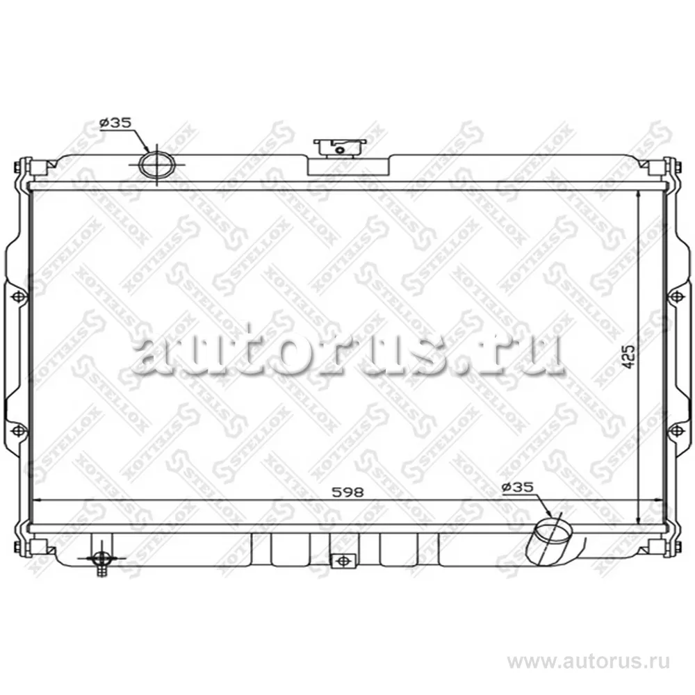 Радиатор системы охлаждения МКПП Hyundai Galloper 2.5TDiC 97-03 STELLOX 10-26541-SX