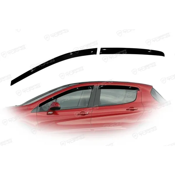 Дефлектора на окна Peugeot 308 Hb 5d 2008-2014EuroStandard деф.окон Cobra Tuning PE10508