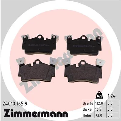 Тормозные колодки ZIMMERMANN 240101659