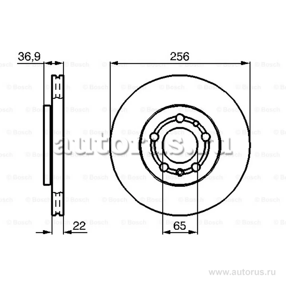Диск тормозной задний BOSCH 0 986 478 988