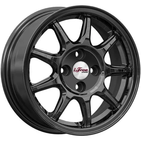Диск литой R14 5.5J 4x98/58.5 ET35 IFREE Эвил BK 824300