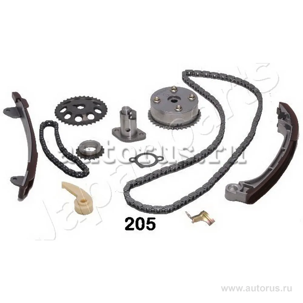 Комплект цепи ГРМ TOYOTA AVENSIS (T22),TOYOTA AVENSIS Liftback (T22),TOYOTA AVENSIS Station Wagon (T JAPANPARTS KDK205V