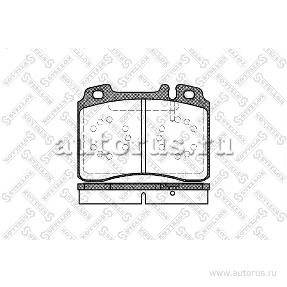 Колодки дисковые п. MB W124 3.2/4.2/5.0 88-93 STELLOX 390 000-SX