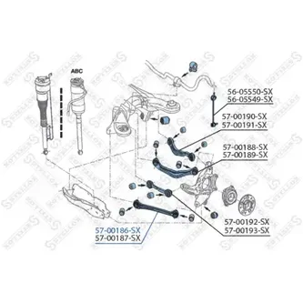 Рычаг задн. нижн. л. MB W221 05 (5700187_SX) STELLOX 5700186_SX
