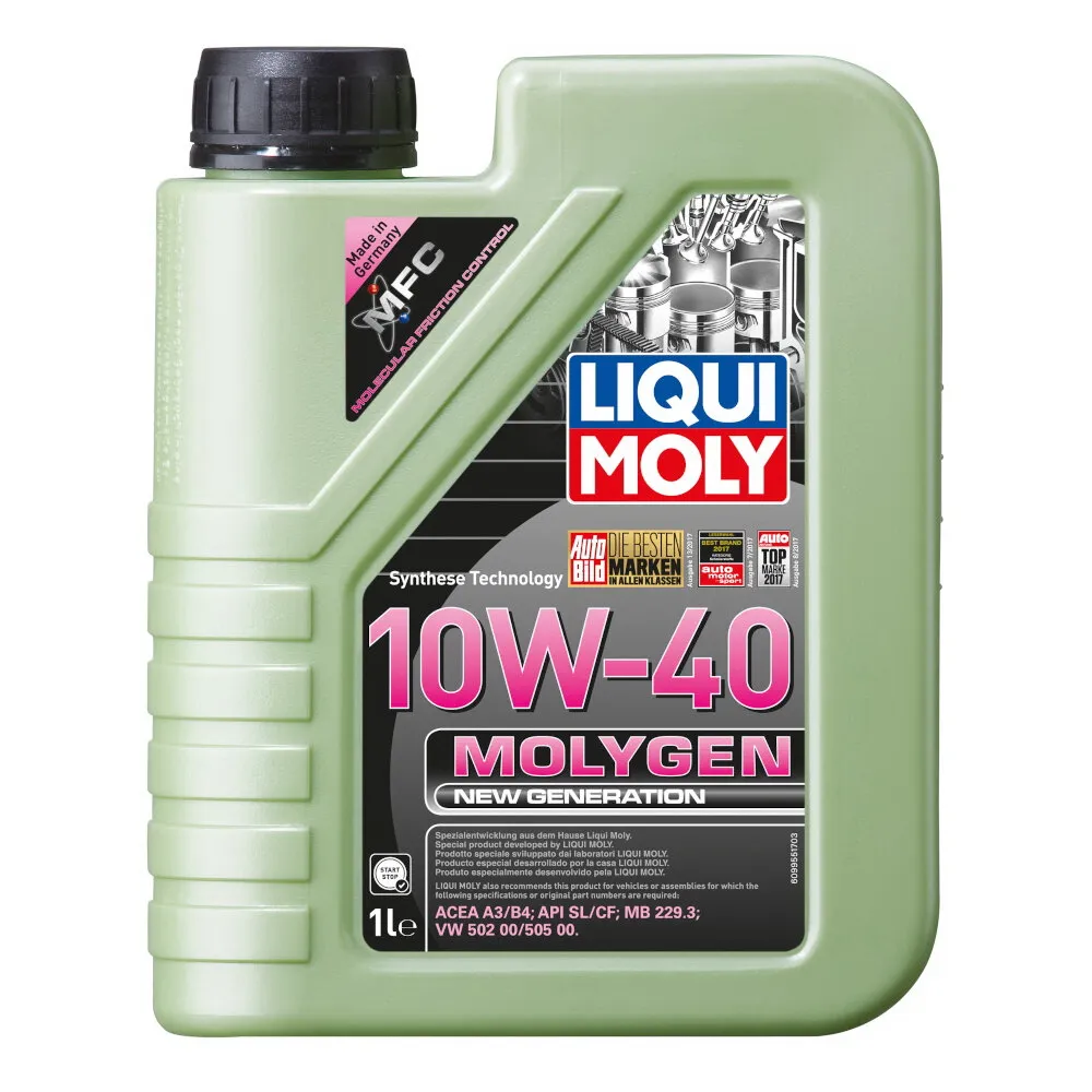 Масло моторное LIQUI MOLY Molygen New Generation 10W-40 полусинтетическое 1 л  9059 / 9955