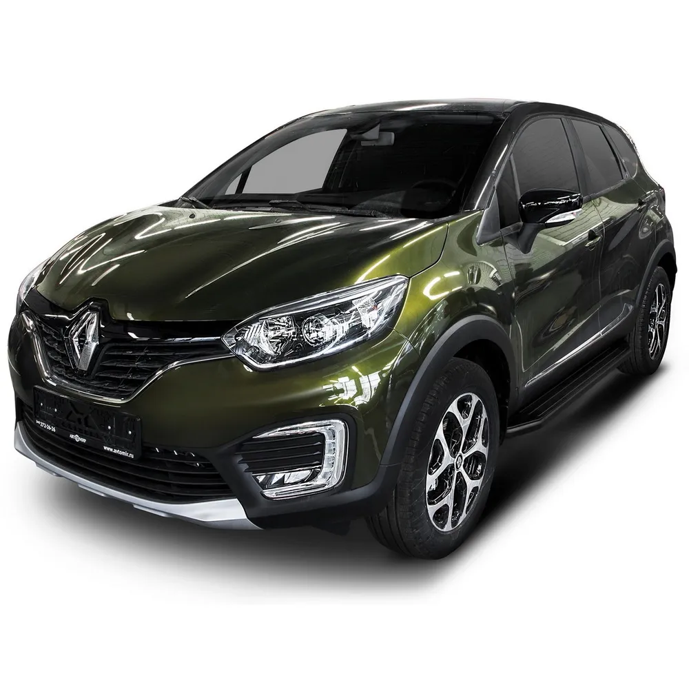 Порог-площадка Premium-Black A173ALB + комплект крепежа, RIVAL, Renault Kaptur 2016-2020 Renault Kaptur 2016-2020 A173ALB.4703.1