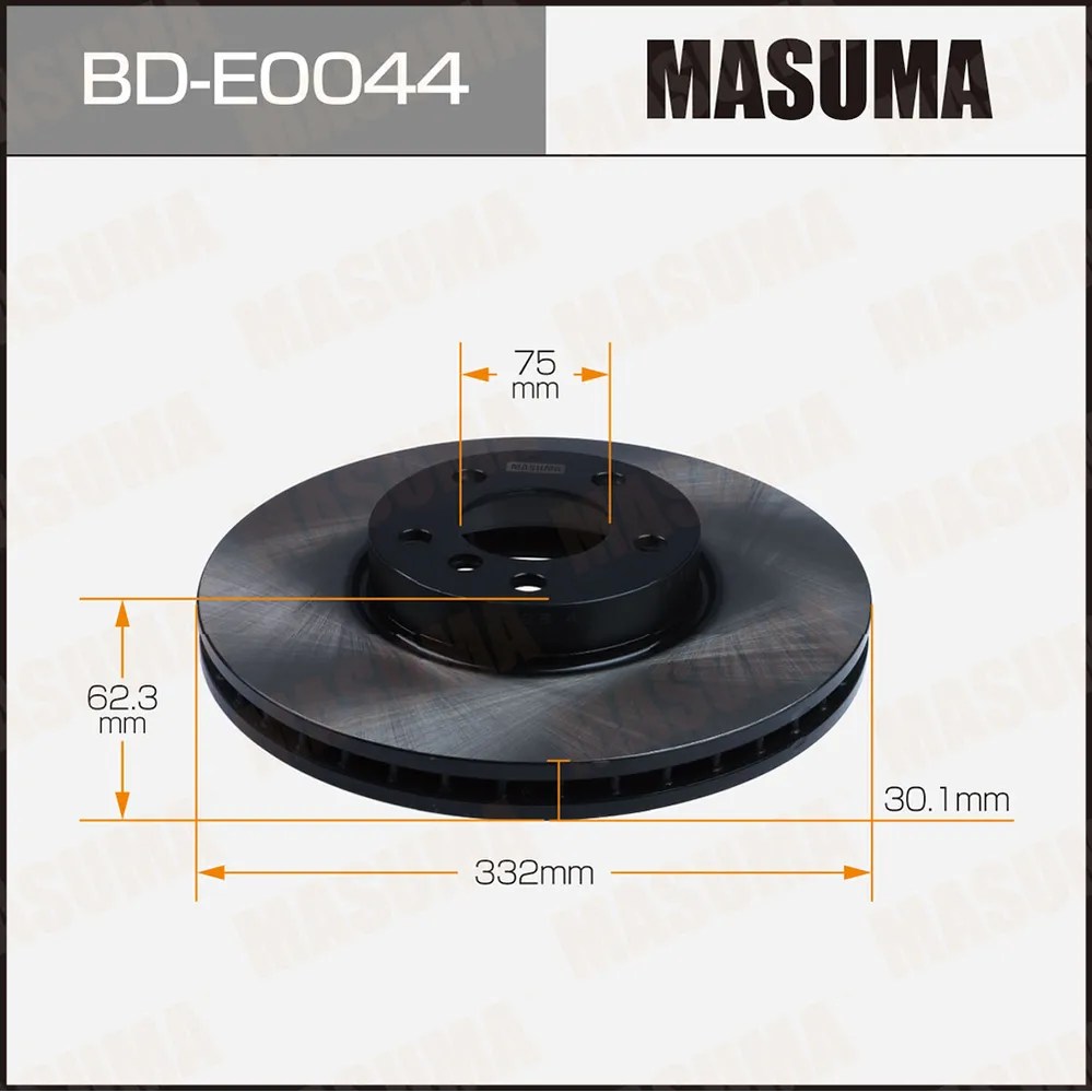 Диск тормозной BMW X5(F15)/X6(F16) перед. MASUMA BDE0044