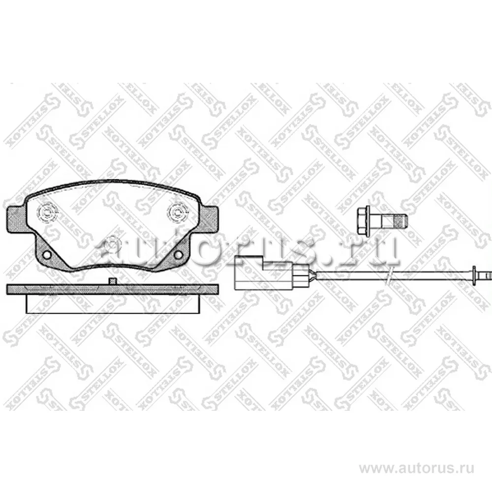 Колодки дисковые з. Ford Transit/Tourne STELLOX 1263002L_SX