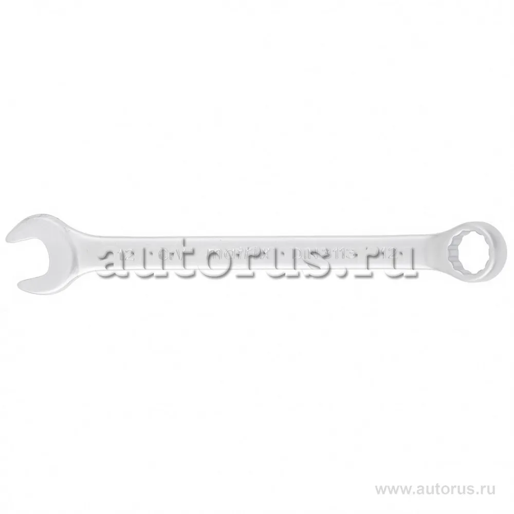 Ключ комбинированный, 12 мм, CrV, матовый хром MATRIX 15108