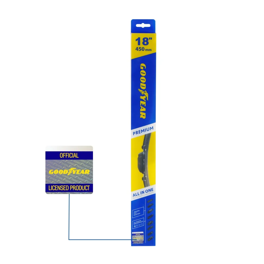 Щетка стеклоочистителя 450 мм бескаркасная 1 шт Goodyear PREMIUM GY000438