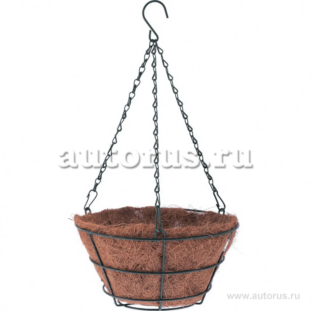 Кашпо подвесное с вкладышем из коковиты, конус D 30 см Palisad 69021 PALISAD 69021