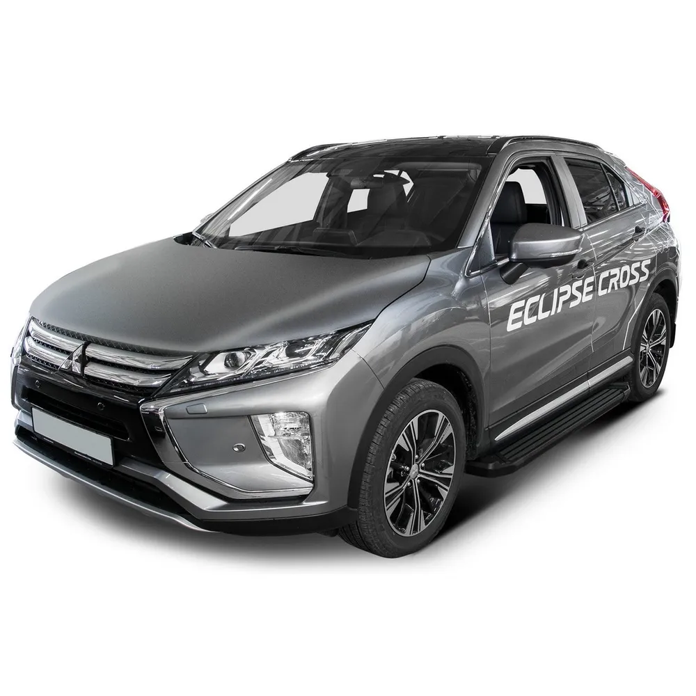 Порог-площадка Black F180ALB + комплект крепежа, RIVAL, Mitsubishi Eclipse Cross 2018- Mitsubishi Eclipse Cross F180ALB.4007.1