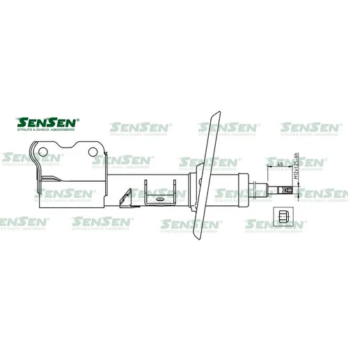 Аморт. перед. лев. газ Nissan MURANO SENSEN 42141692
