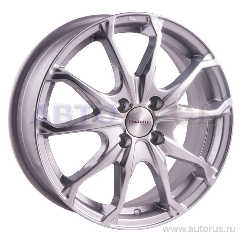 Диск литой R16 6J 4x100/67.1 ET40 КИК Brent блэк платинум 67898