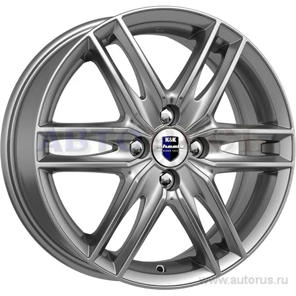 Диск литой R14 6J 4x98/58.5 ET35 КИК Монтеррей блэк платинум 14495