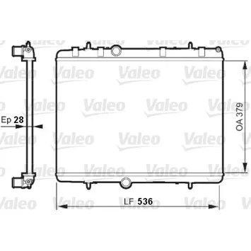 Радиатор системы охлаждения VALEO 735608
