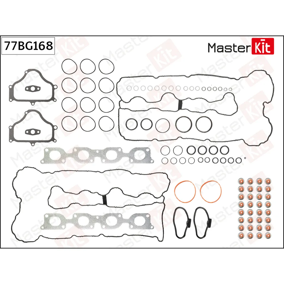 Комплект прокладок ГБЦ BMW N63B44A, N63B44B MASTERKIT 77BG168