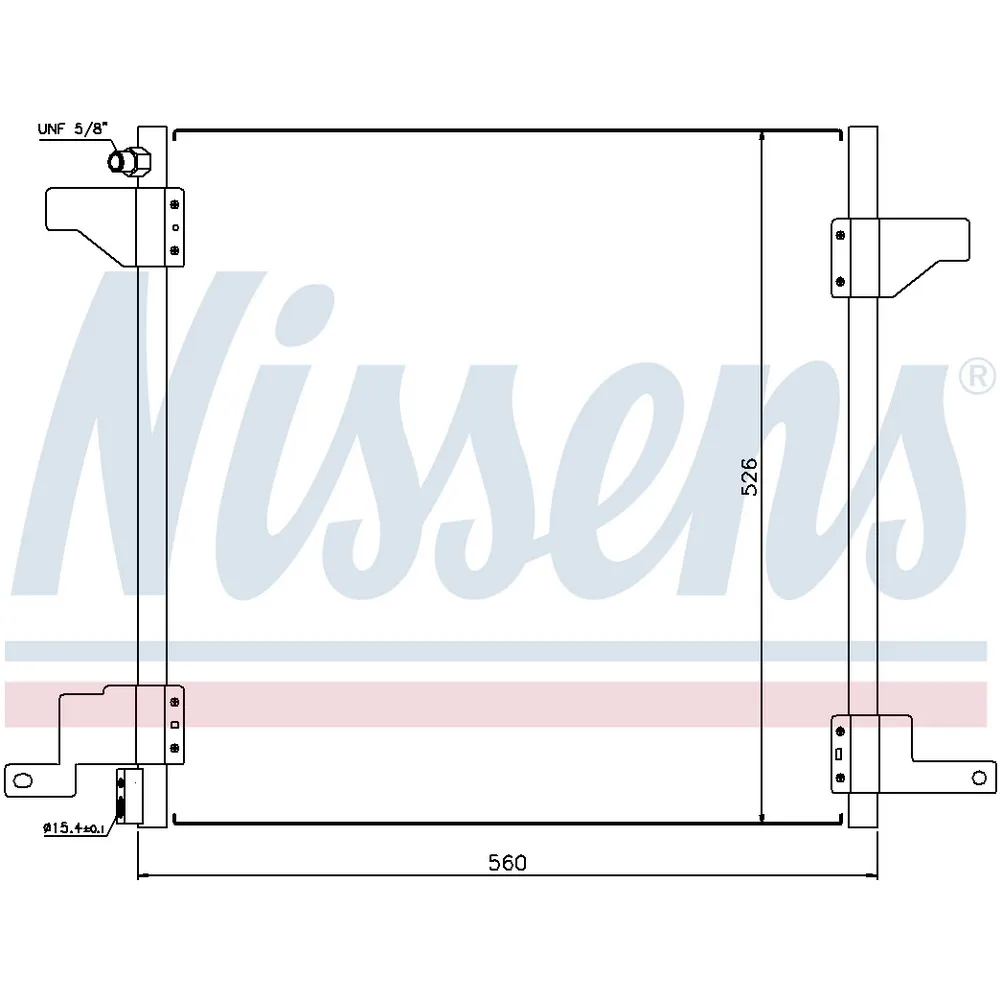 Радиатор кондиционера (конденсер) NISSENS 94390