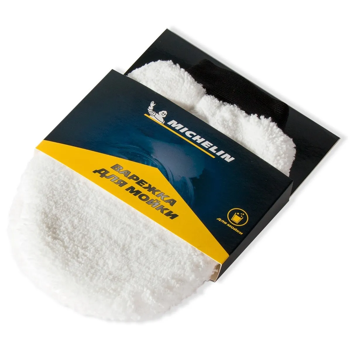 Варежка MICHELIN для мойки из микрофибры Белый 80% полиэстер, 20% полиамид