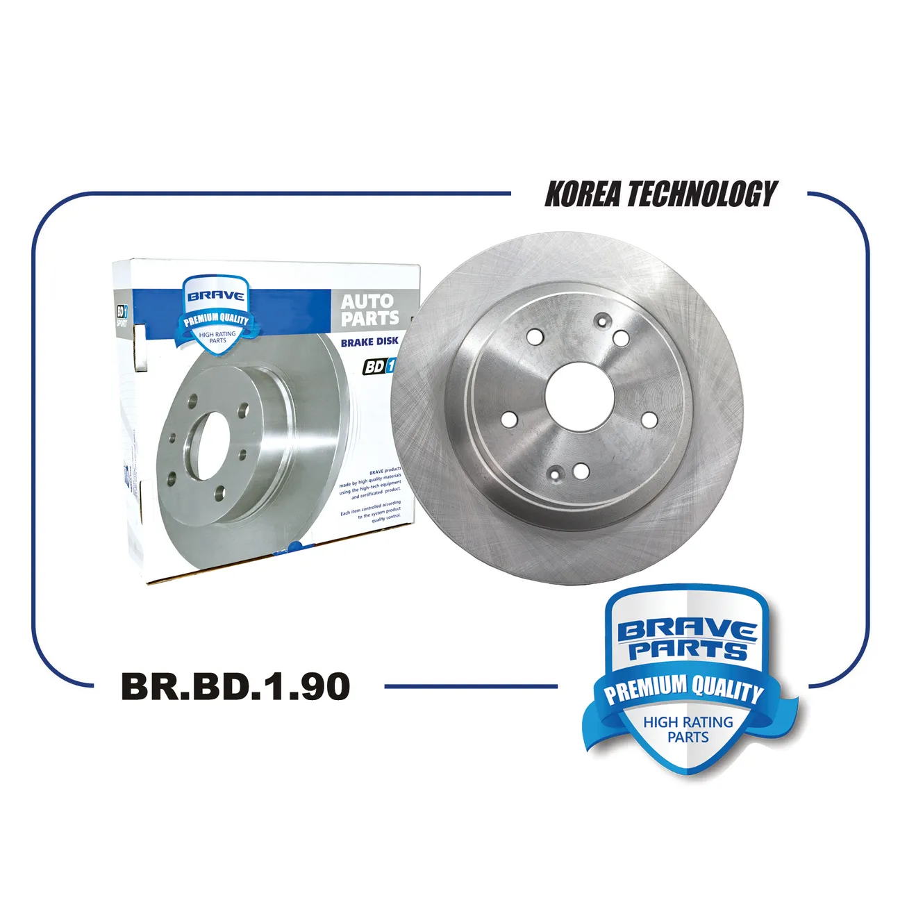 Диск тормозной задний GEELY COOLRAY SX11 BRAVE BR.BD.1.90