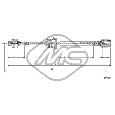 Трос спидометра DUCATO MM.?1240 Metalcaucho 81231