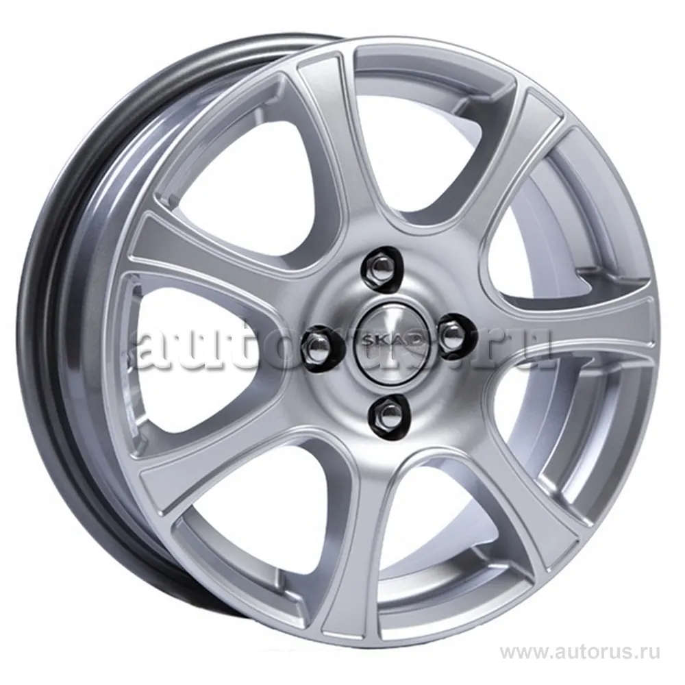 Диск литой R15 5.5J 4x100/57.1 ET40 СКАД Торнадо сильвер 1720202